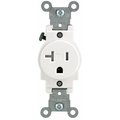 Ezgeneration 20 Amp White Single Power Tamper Resistant Outlet EZ337112